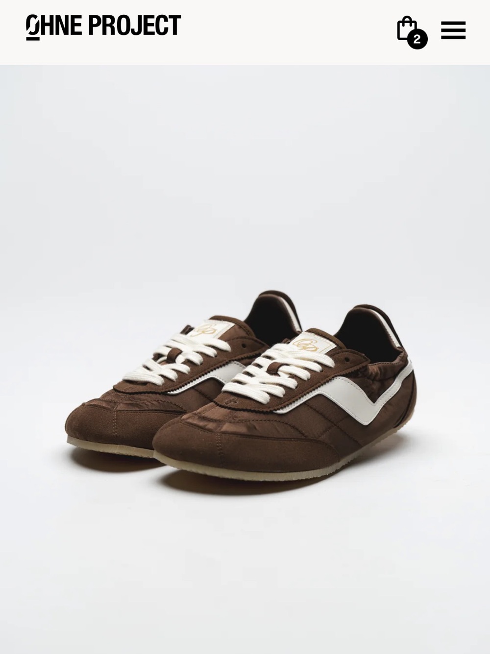 NWT FIRM PRICE Ohne Project BAREFOOT SNEAKERINA KIMA BROWN, 39 (US 8.5)